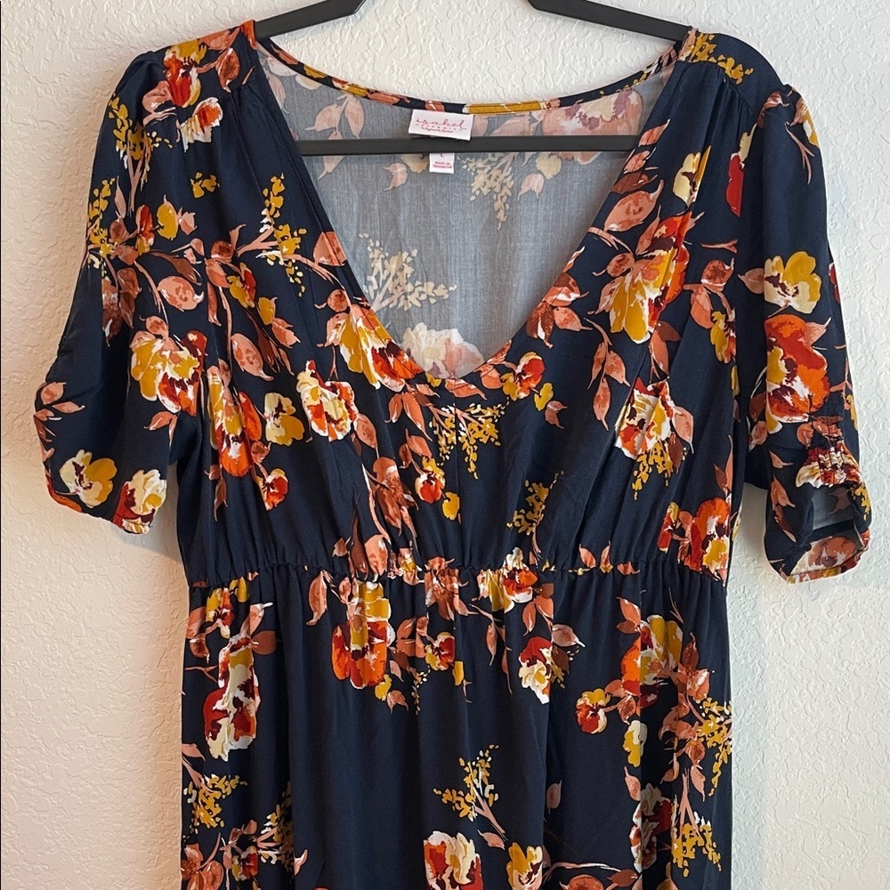 Isabel Maternity Floral Maxi Dress - Picture 2 of 7